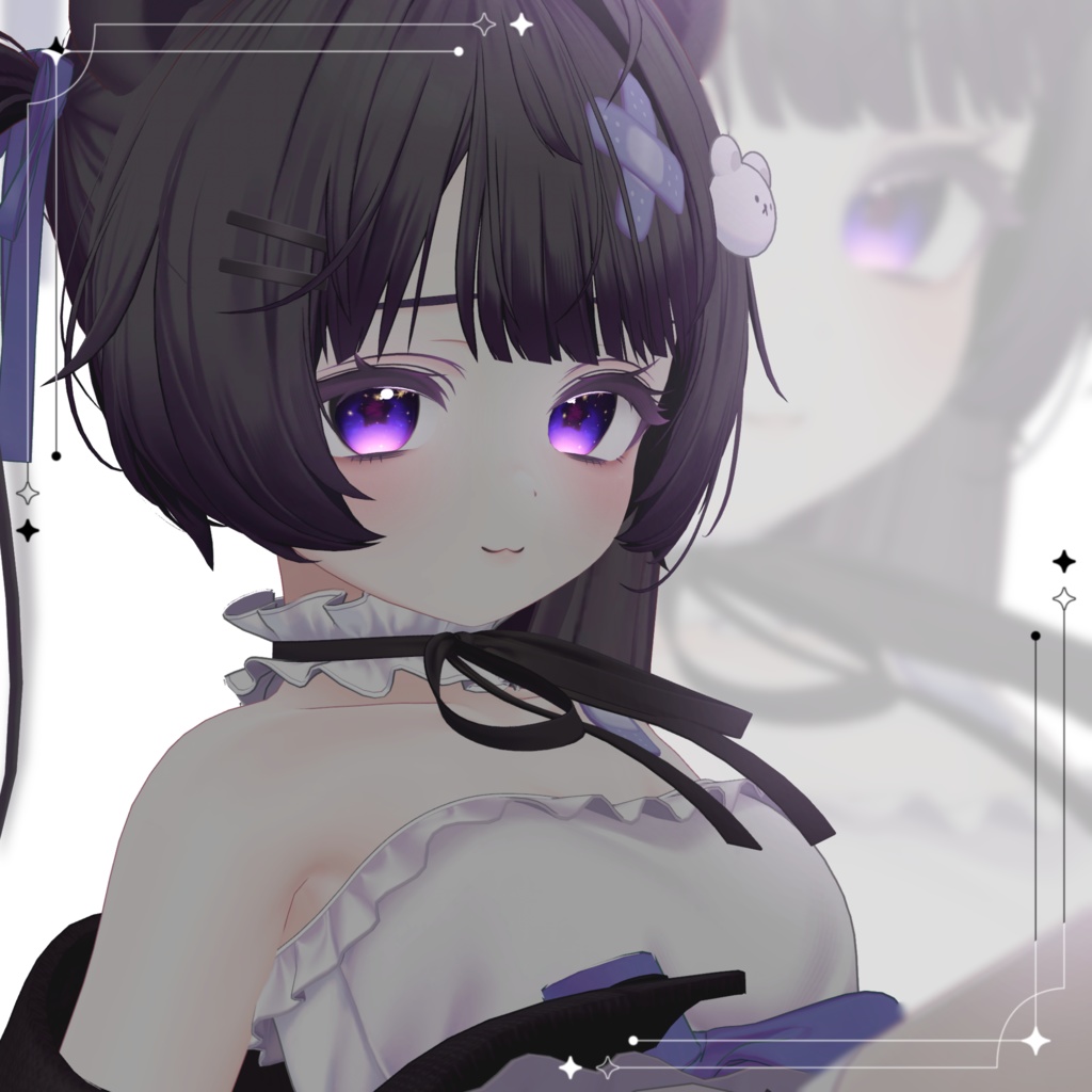 【ミルフィ/Milfy 対応】星屑が流れるアニメーション付き✦Star Dust EyeTexture/全8色