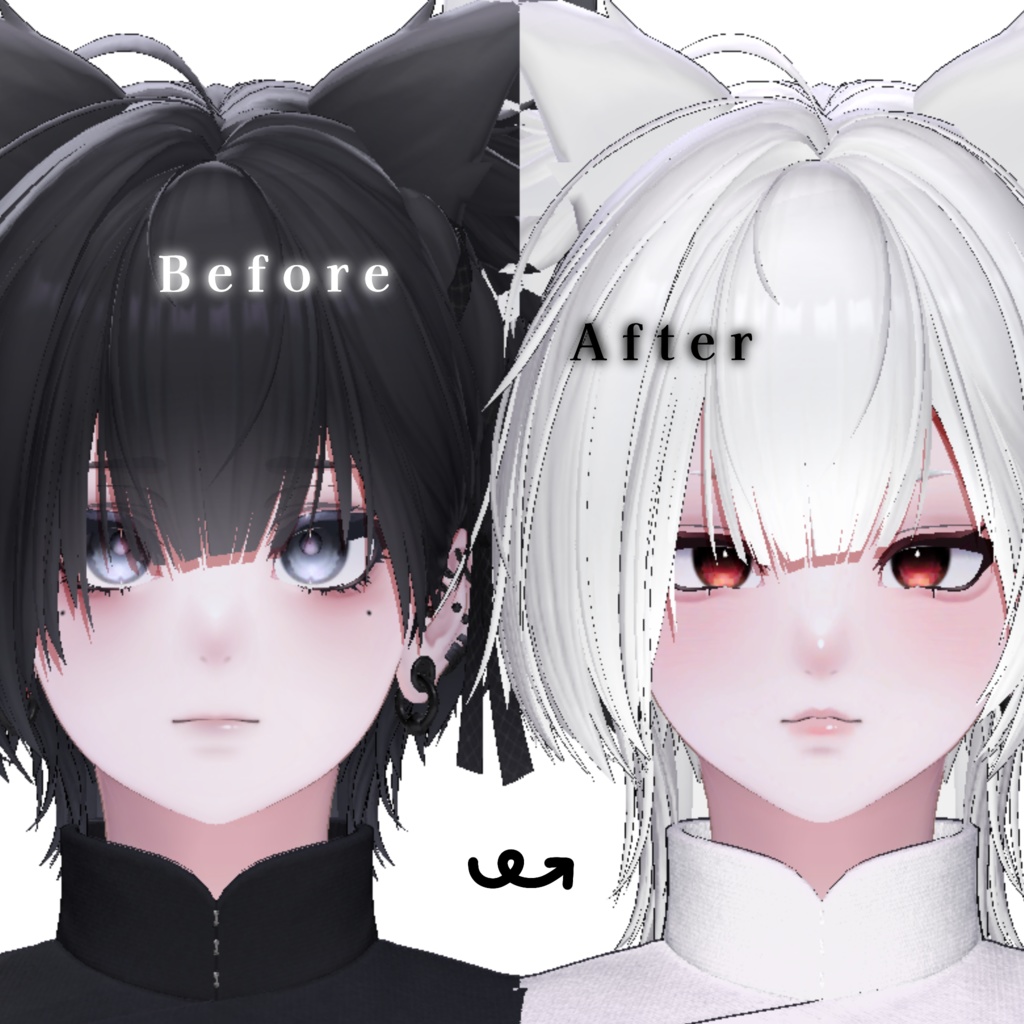 【泣夜 対応】塩顔×中性 make up texture