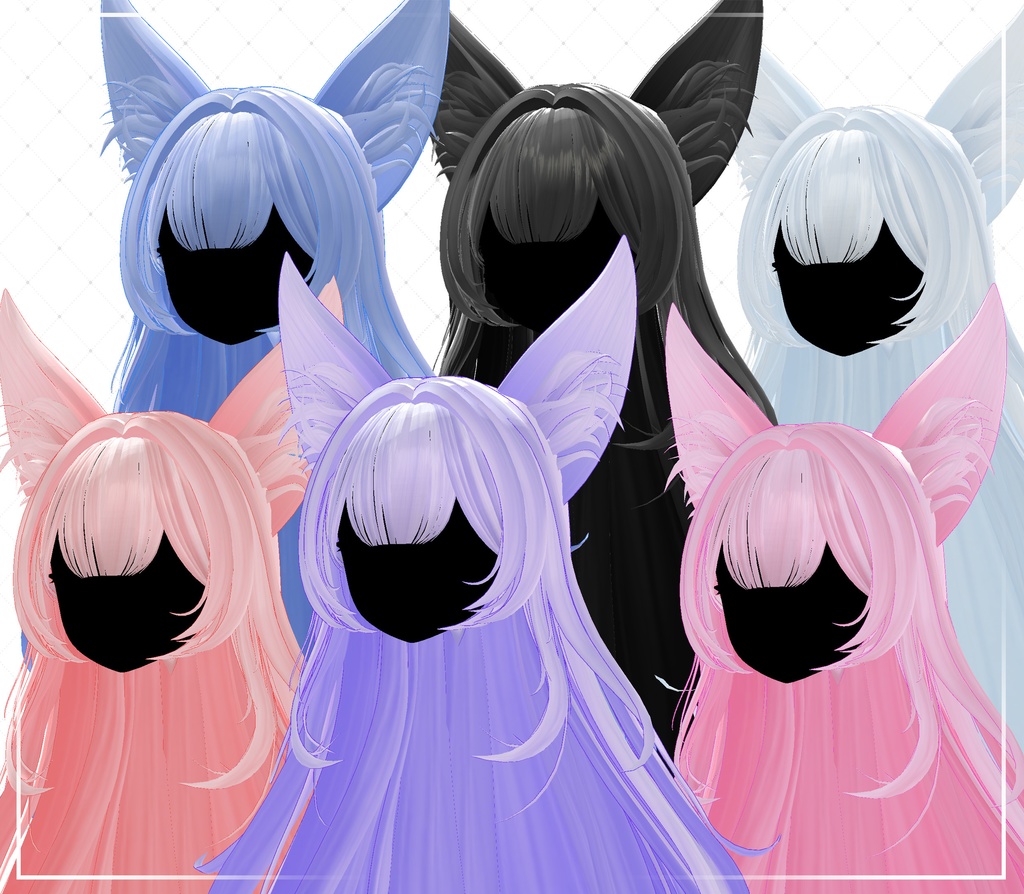 SALE【9アバター対応】Suku_Hair Long