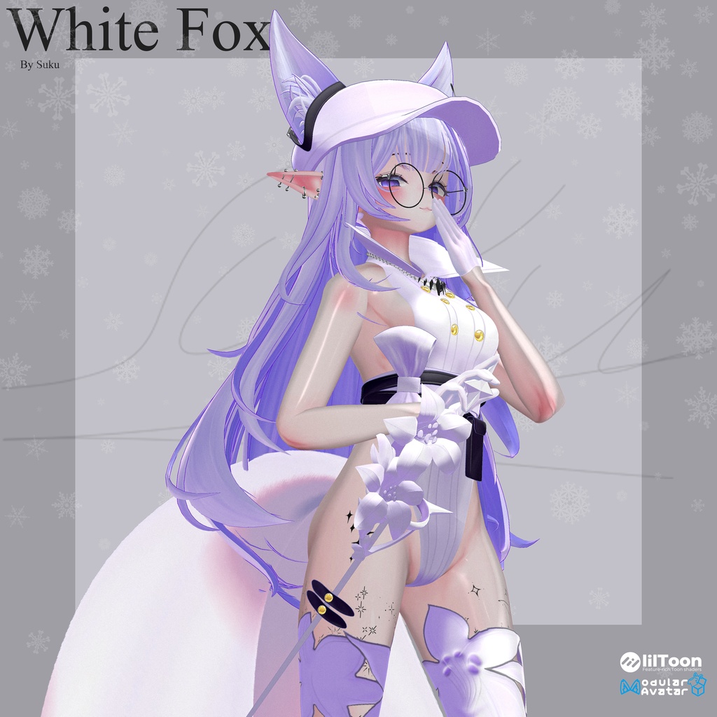White Fox ✨SALE!✨【おしろぎつね】【5アバター対応】