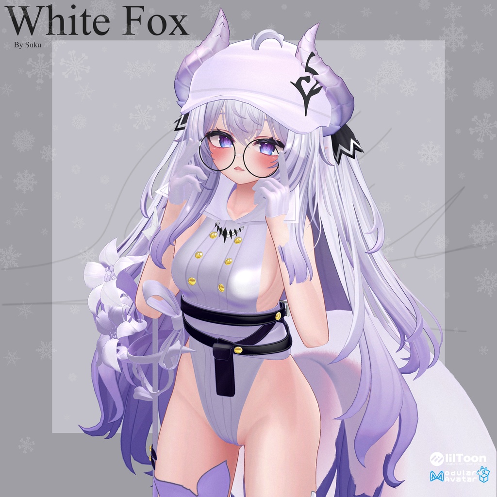 White Fox ✨SALE!✨【おしろぎつね】【5アバター対応】