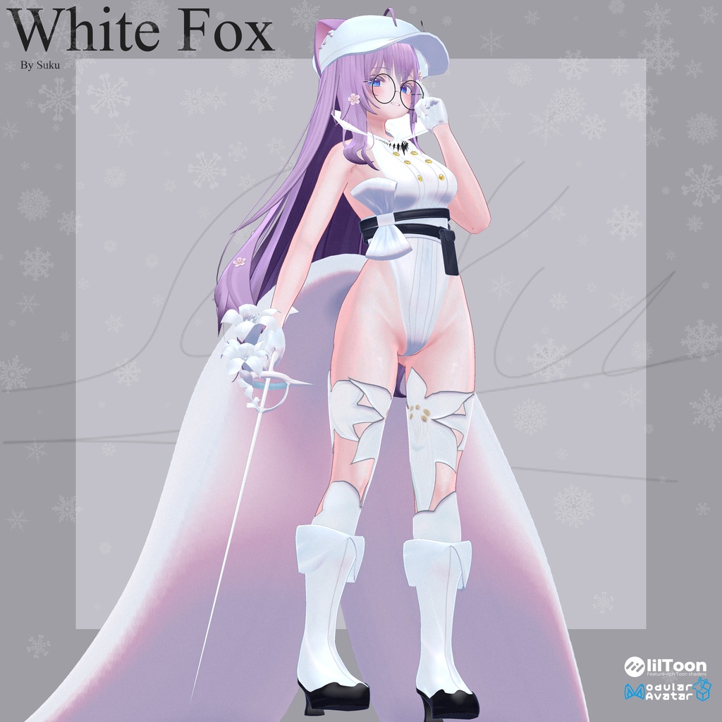 White Fox ✨SALE!✨【おしろぎつね】【5アバター対応】