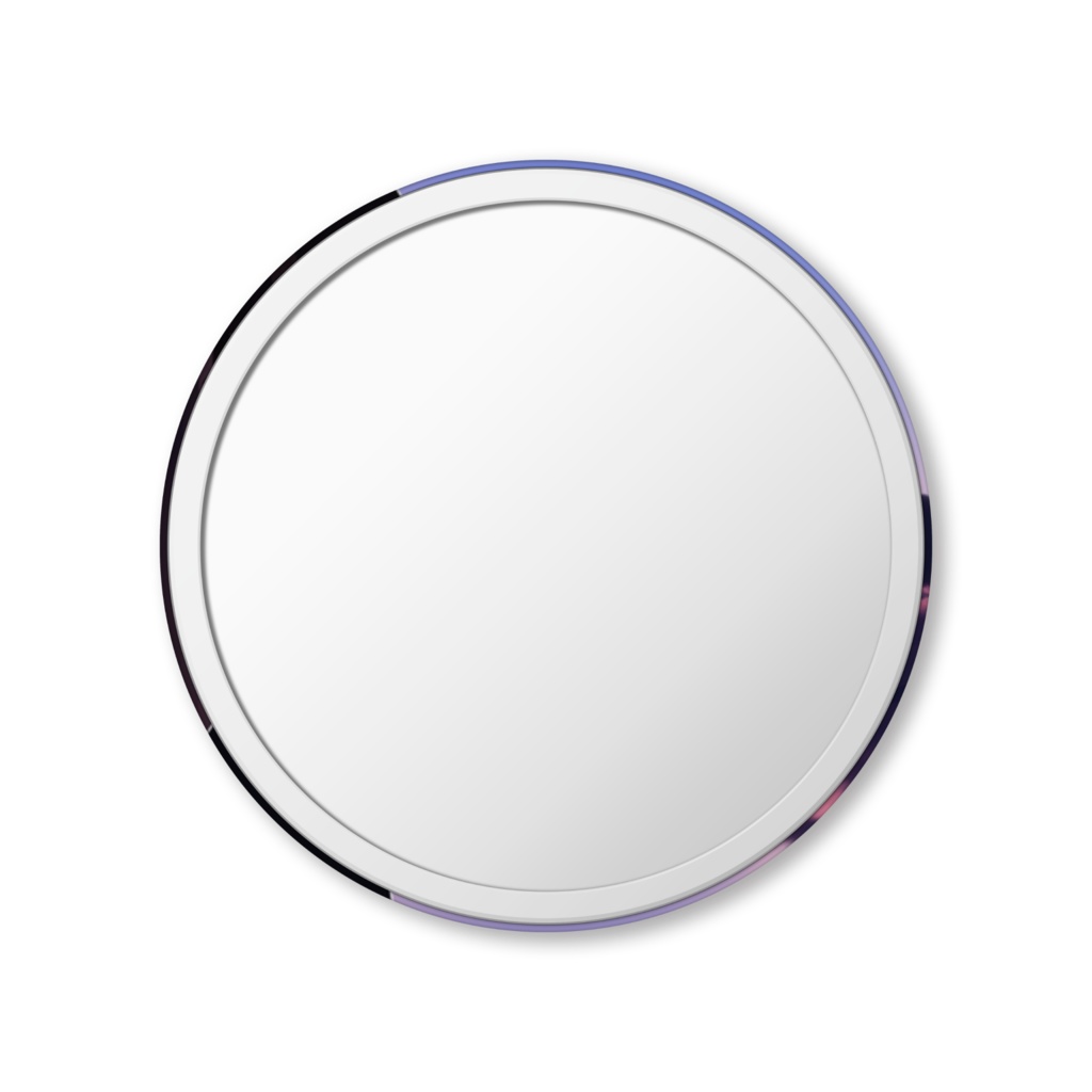 シルエット少女缶ミラー