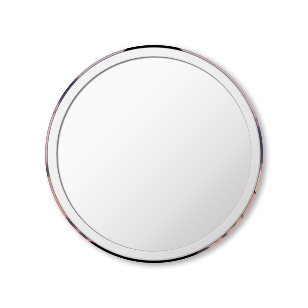 シルエット少女缶ミラー