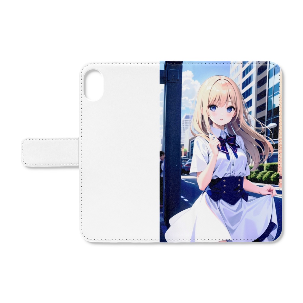 風景と美少女のiPhone XRケース