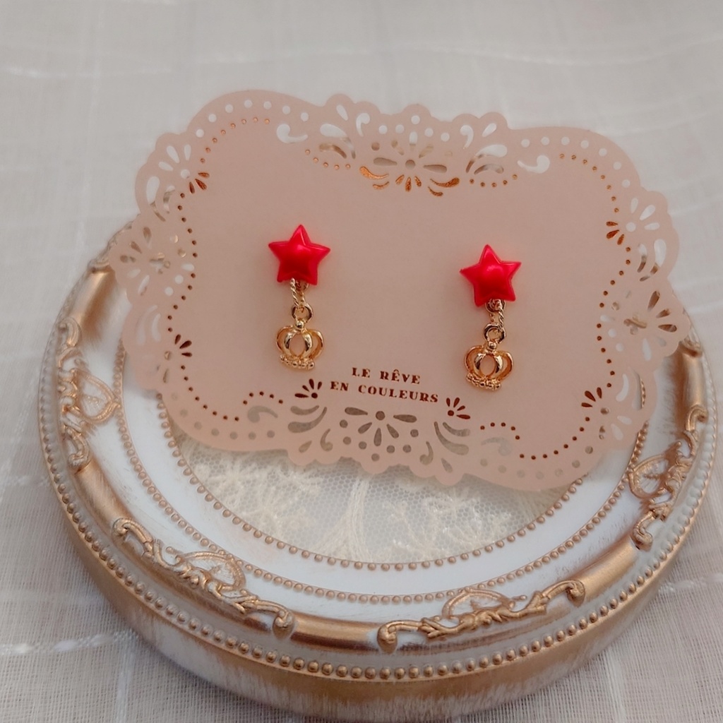 【ときレス】マグネットピアス ぬいちゃん兼用