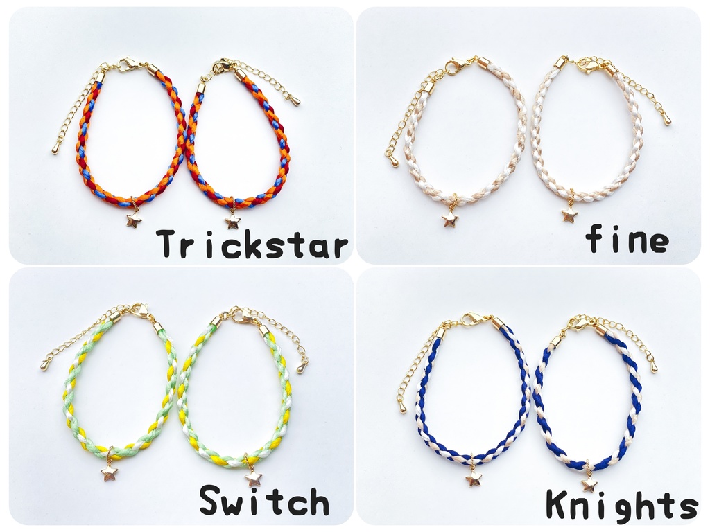 サテンコードブレスレット②(静電気軽減糸入)