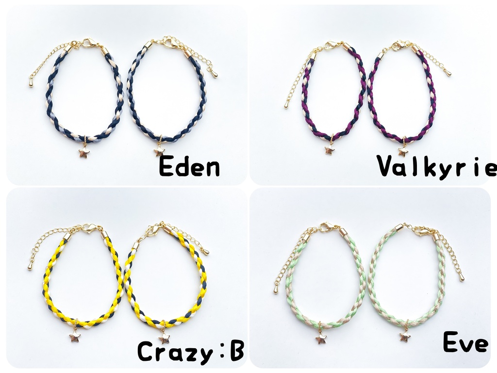 サテンコードブレスレット②(静電気軽減糸入)