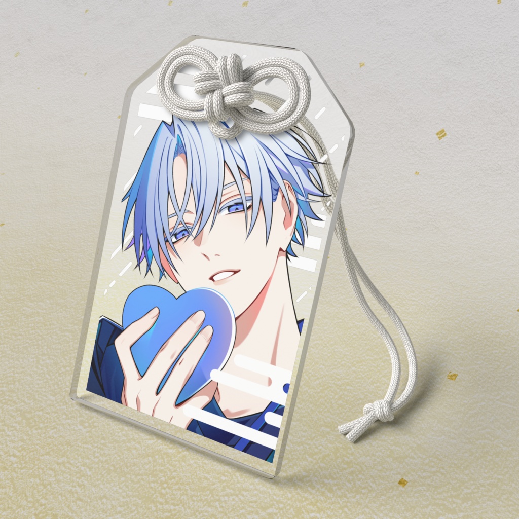 梓世那岐／クリアver_お守り風アクキー