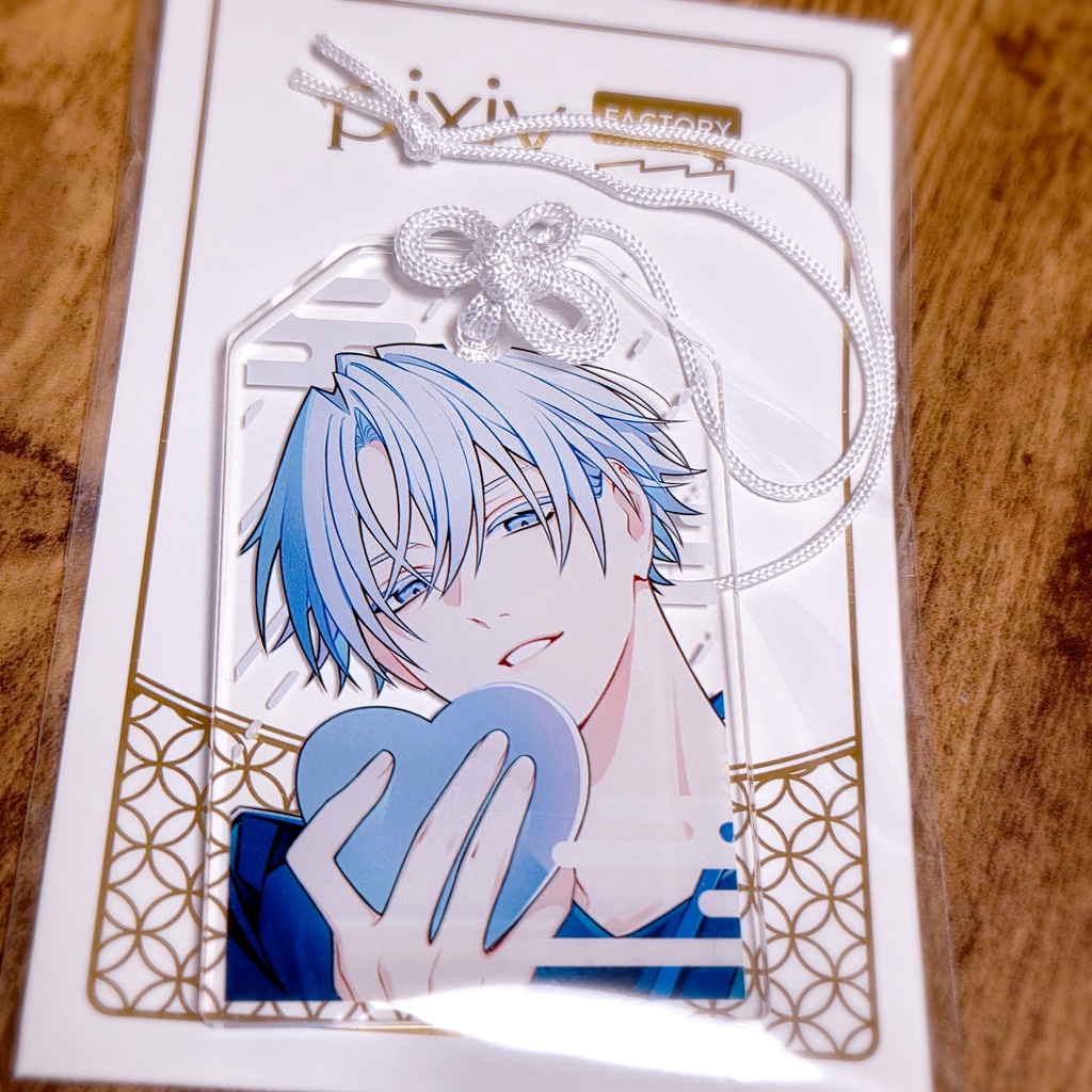 梓世那岐/クリアver_お守り風アクキー