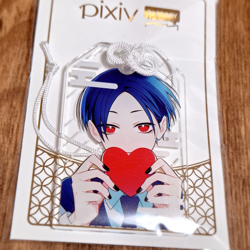 ユーレイさん/クリアver_お守り風アクキー