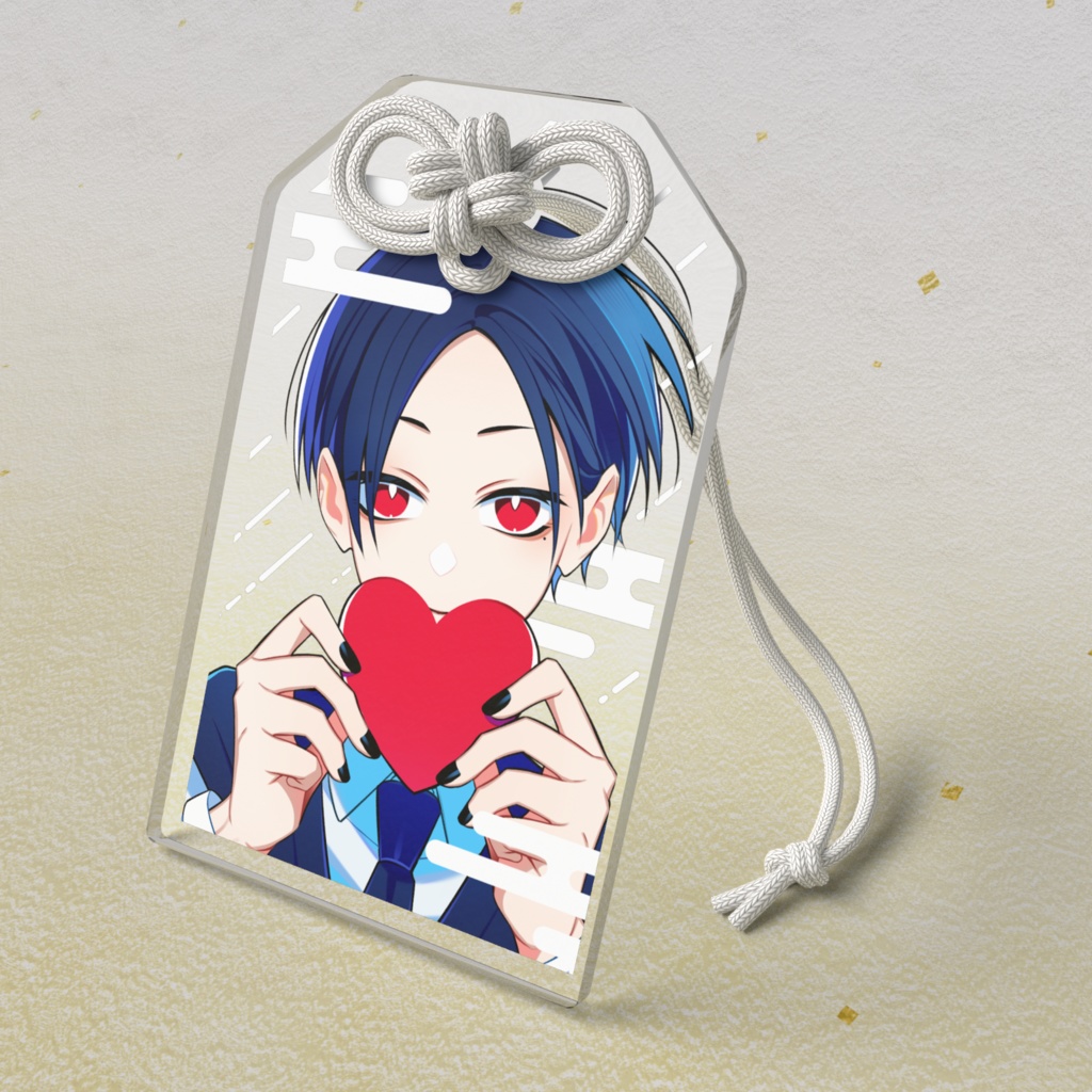 ユーレイさん/クリアver_お守り風アクキー