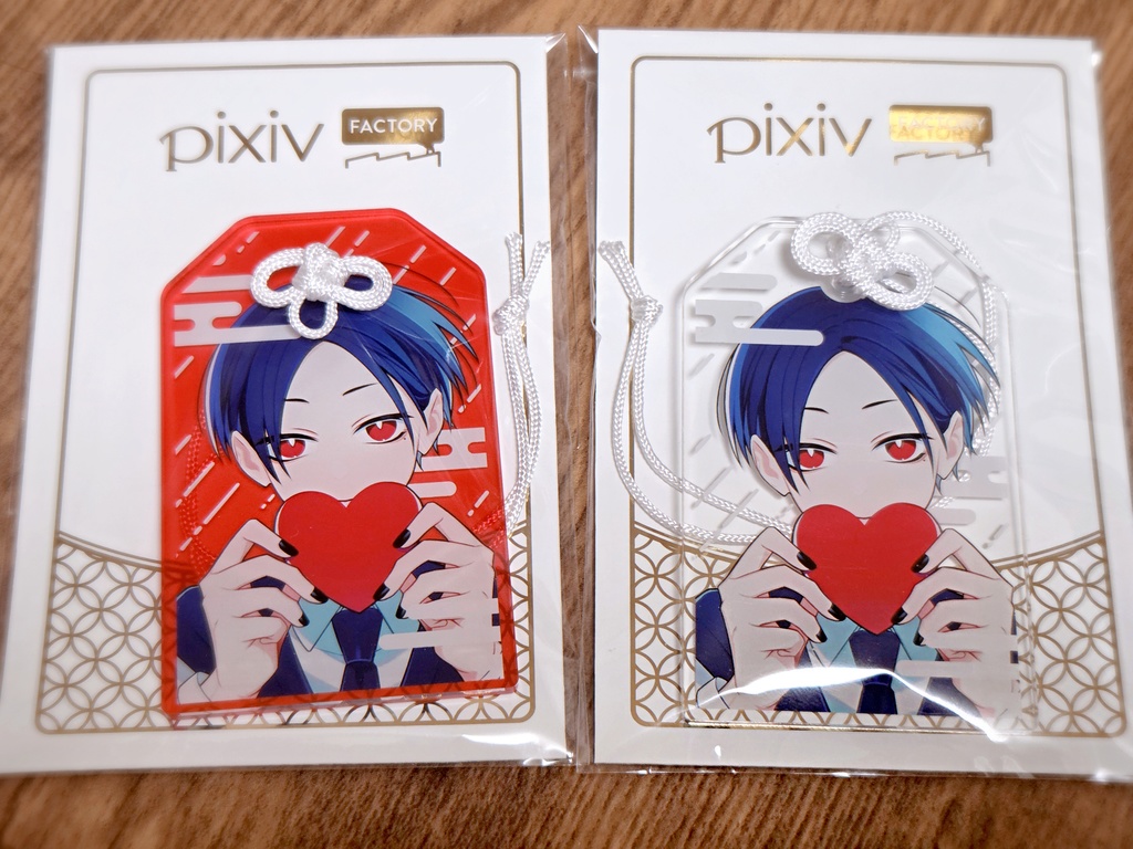 ユーレイさん/半透明カラーver_お守り風アクキー