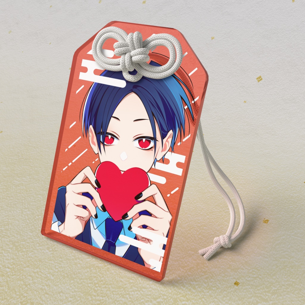 ユーレイさん/半透明カラーver_お守り風アクキー