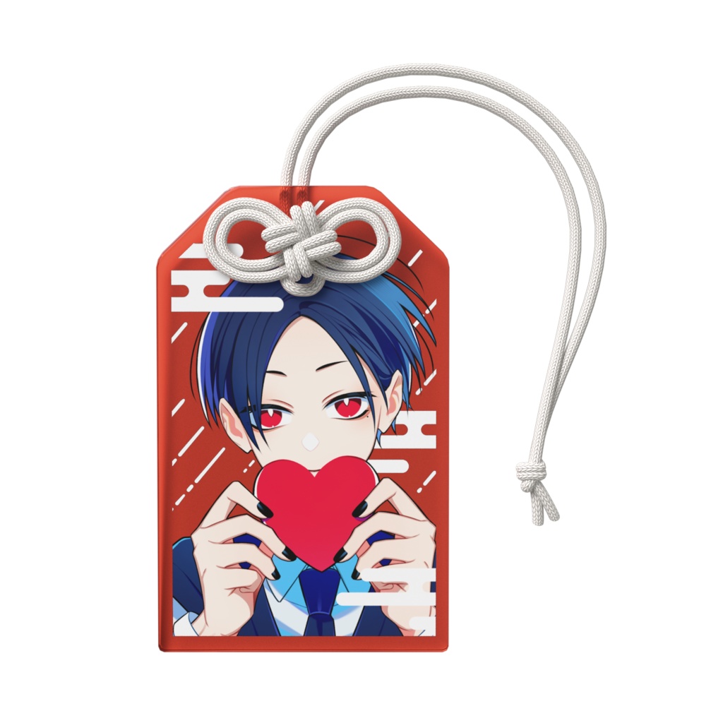 ユーレイさん/半透明カラーver_お守り風アクキー