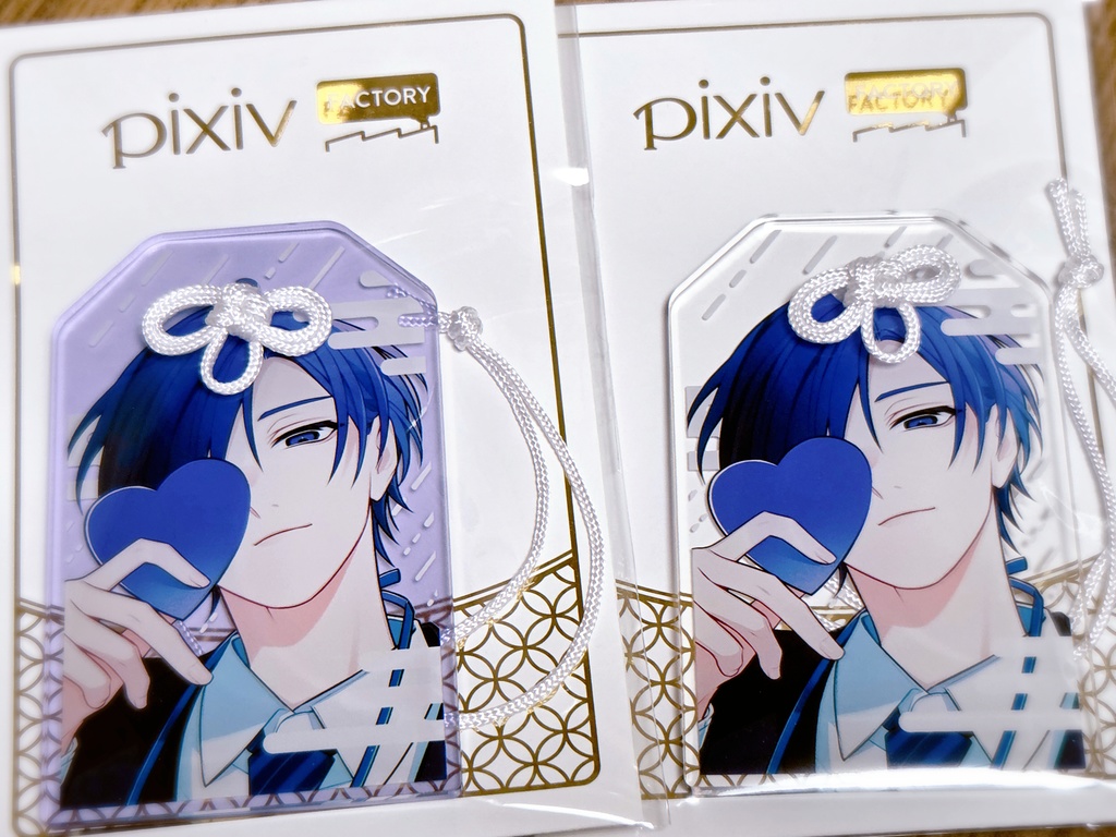 東堂唯/クリアver_お守り風アクキー