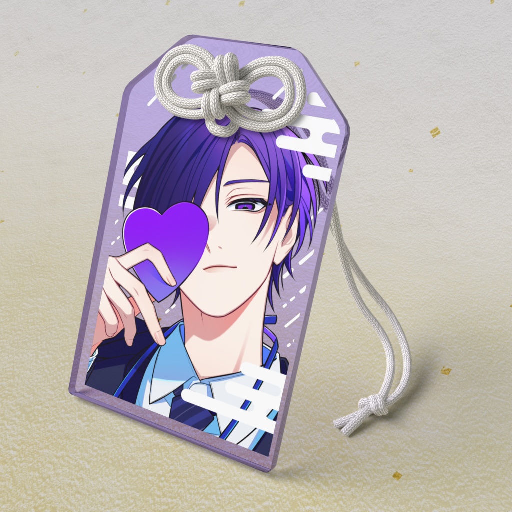 東堂唯／半透明カラーver_お守り風アクキー