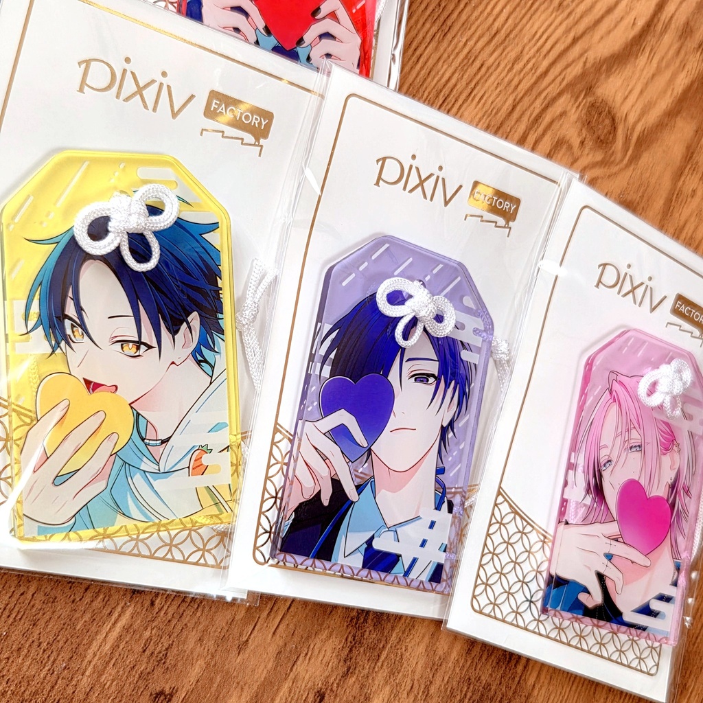 東堂唯/半透明カラーver_お守り風アクキー