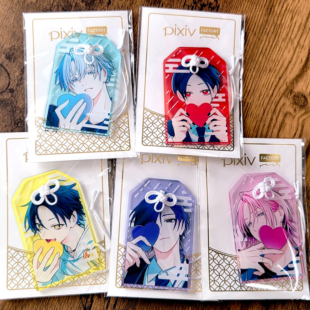 佐久間凛里/半透明カラーver_お守り風アクキー