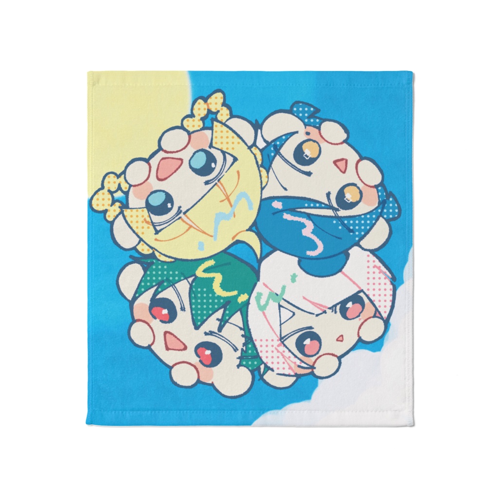 もち&ミニ夏オワ🌻タオル
