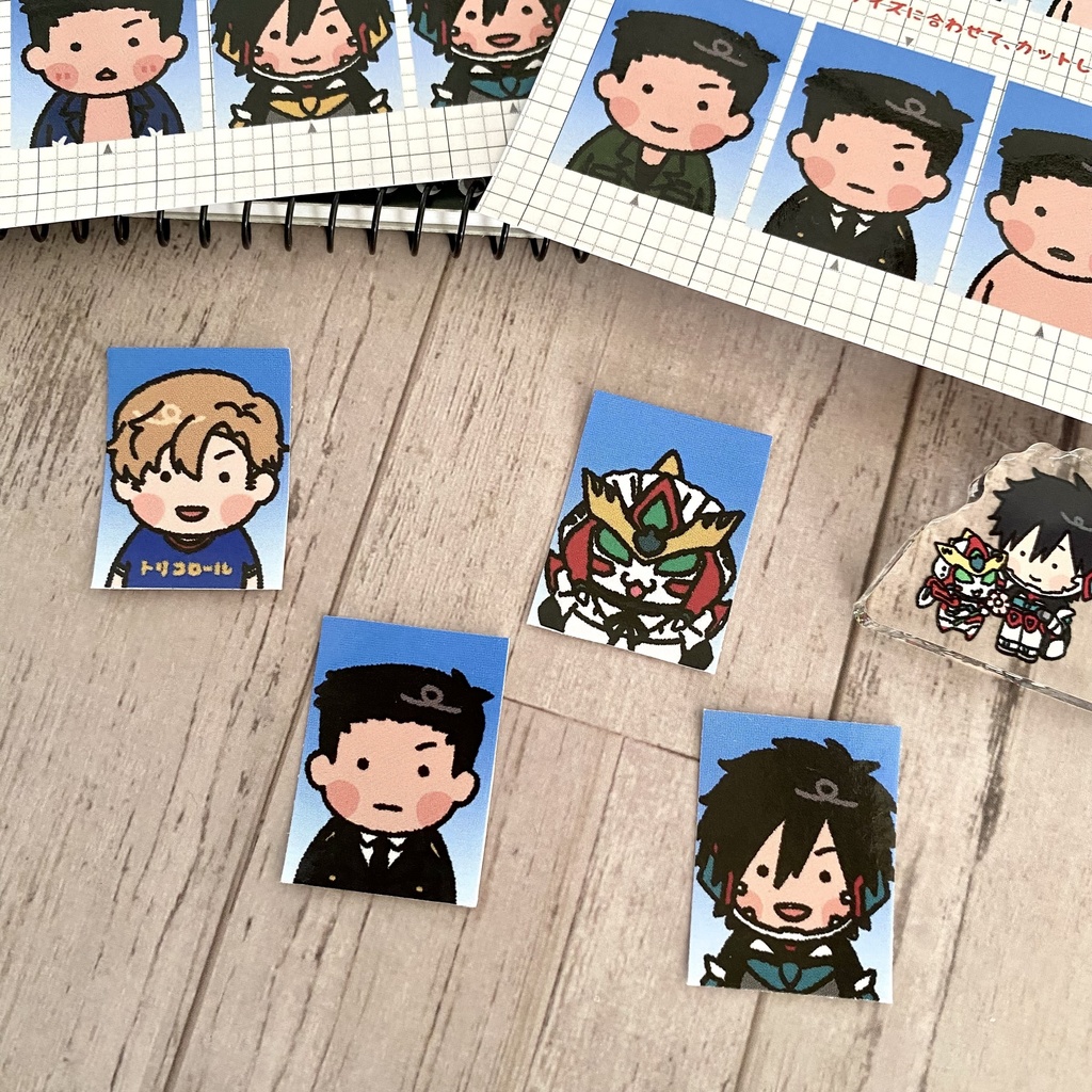 証明写真ステッカー