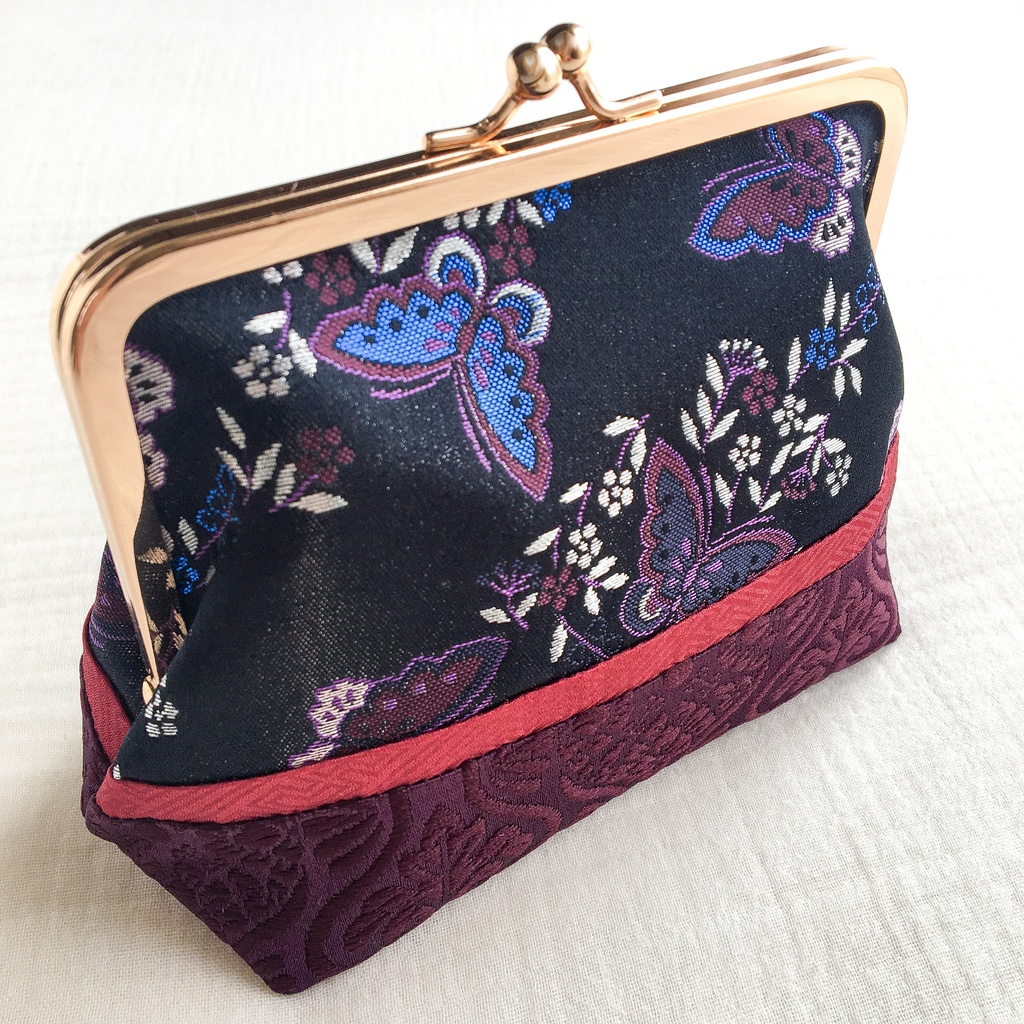 【剣が刻】金襴がま口…『卯蝶』