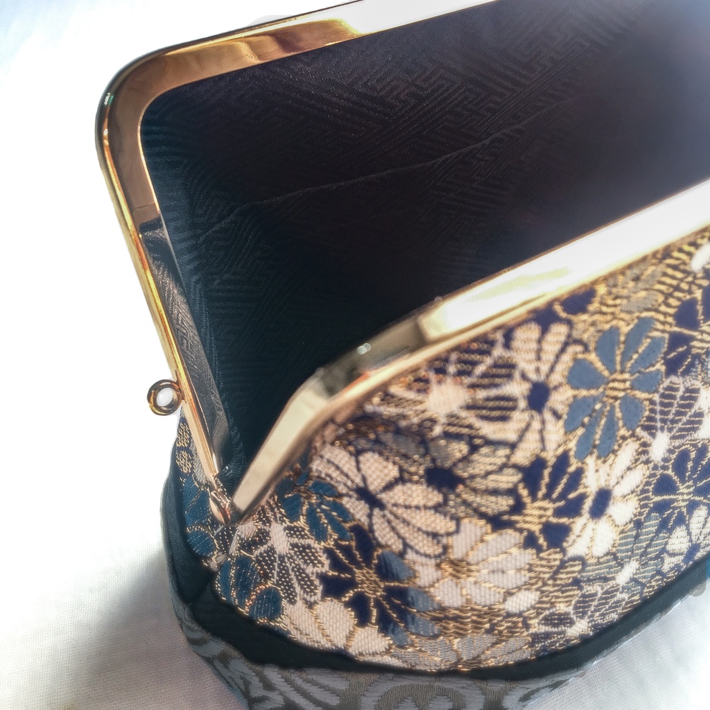 【剣が刻】金襴がま口…『浪』