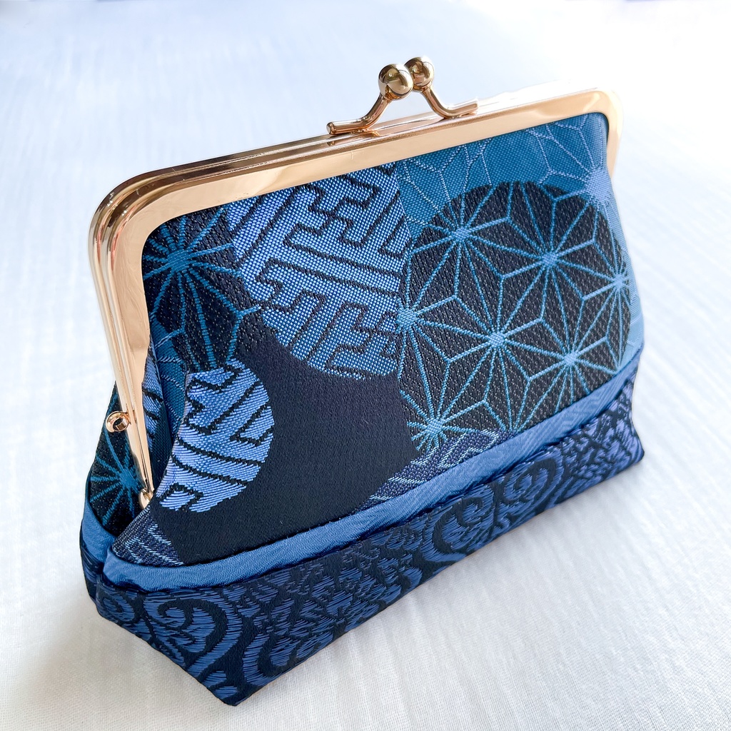 【剣が刻】金襴がま口…『鶴間大吉』