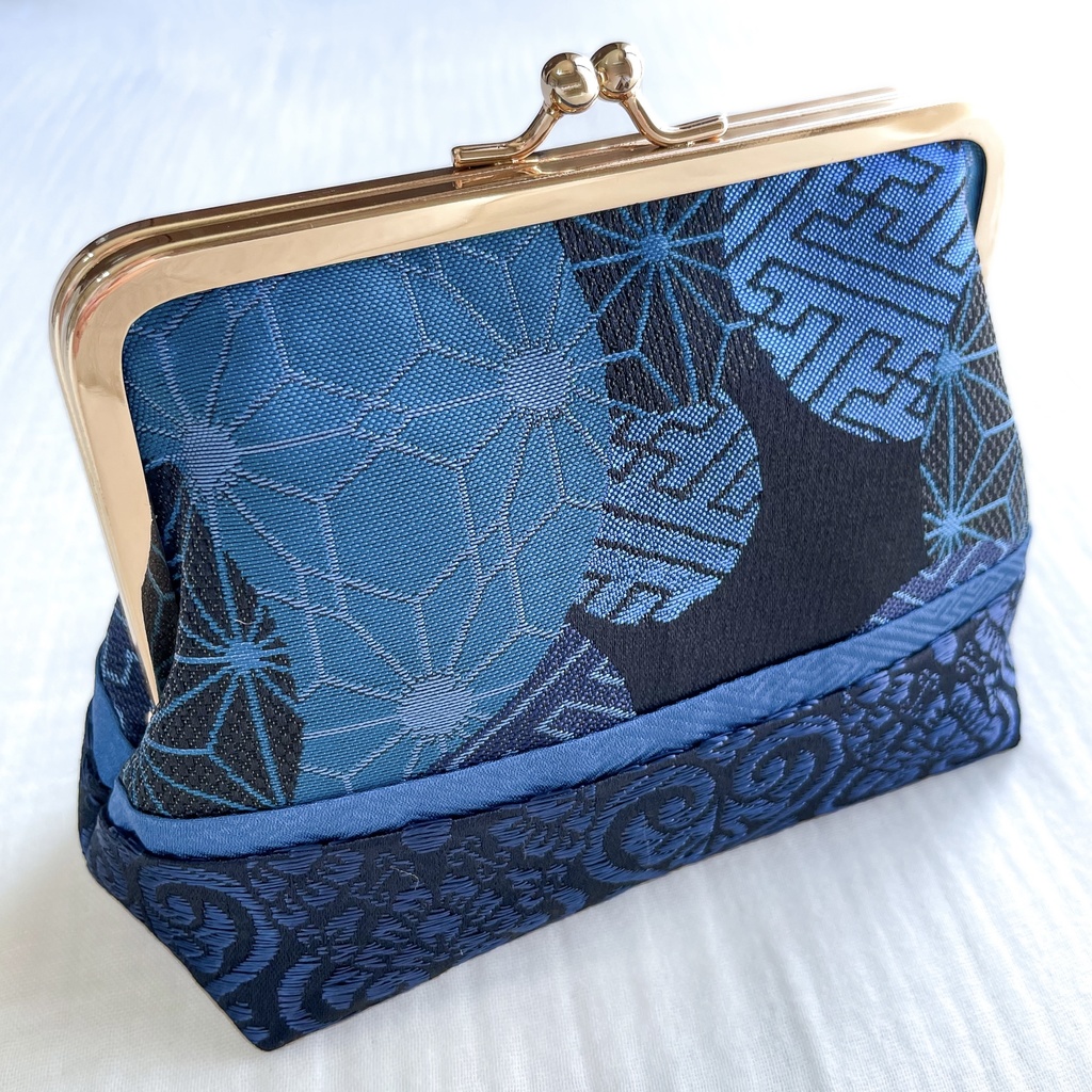 【剣が刻】金襴がま口…『鶴間大吉』