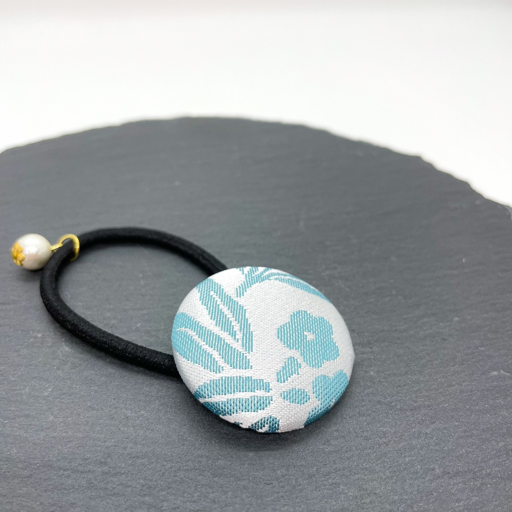 【剣が刻】金襴ヘアゴム…『葵』