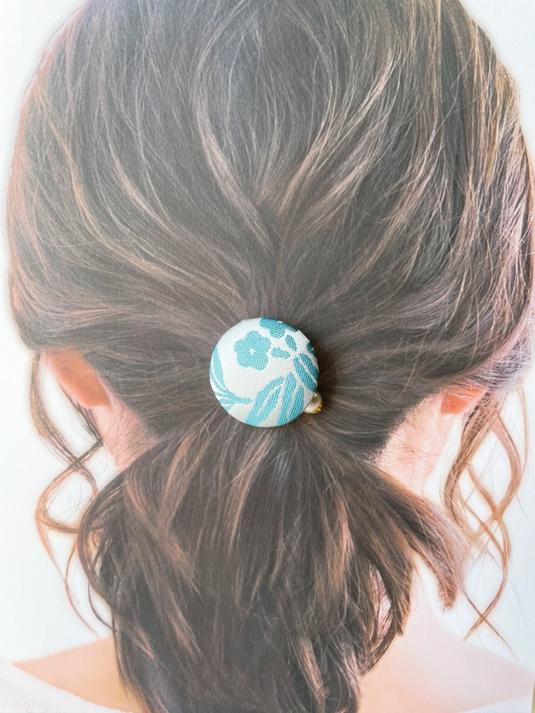 【剣が刻】金襴ヘアゴム…『葵』