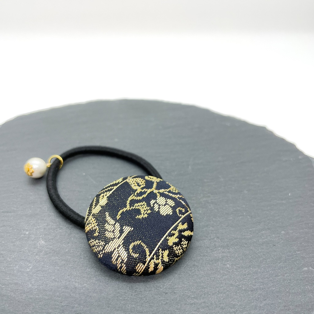 【剣が刻】金襴ヘアゴム…『樒』