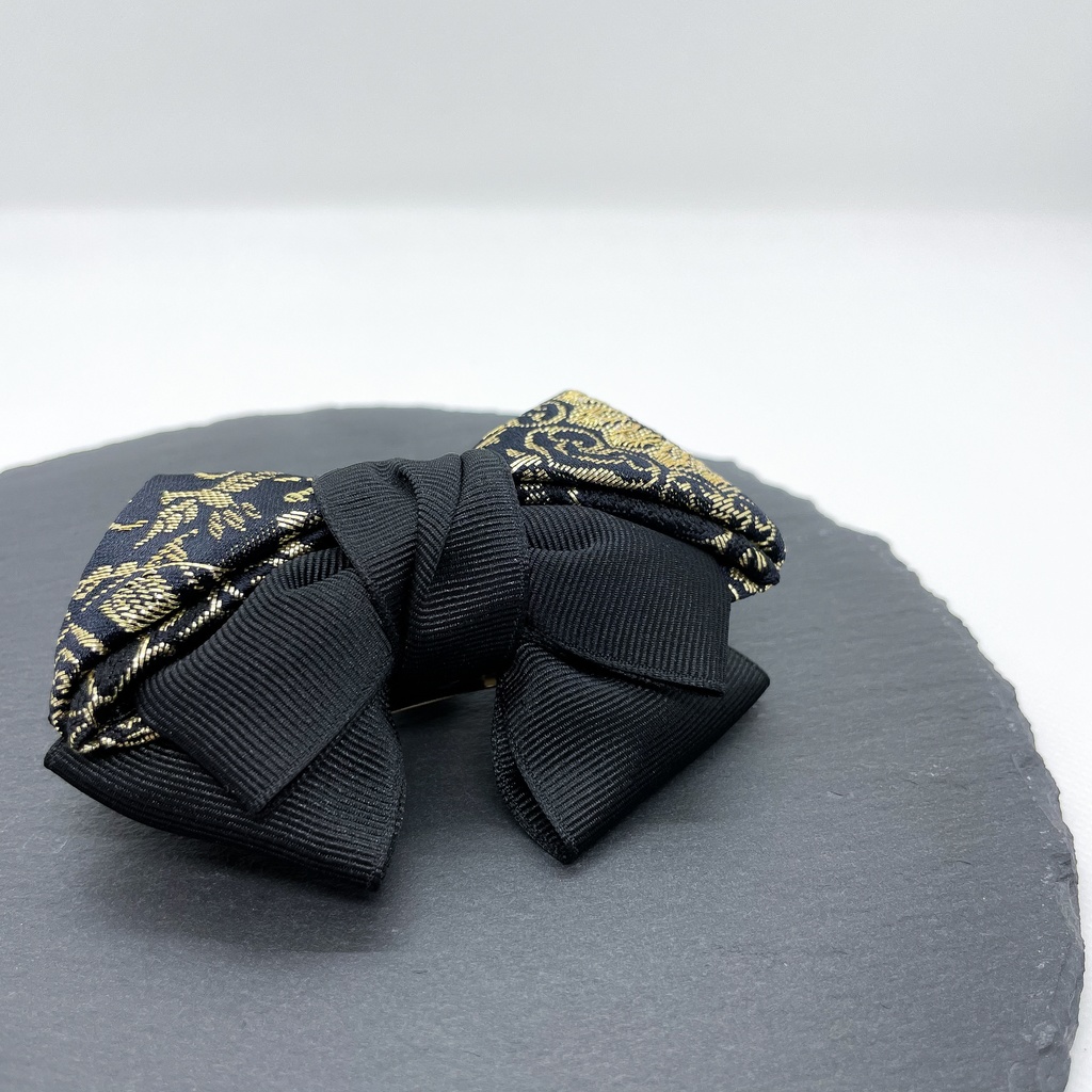 【剣が刻】金襴バレッタ…『樒』