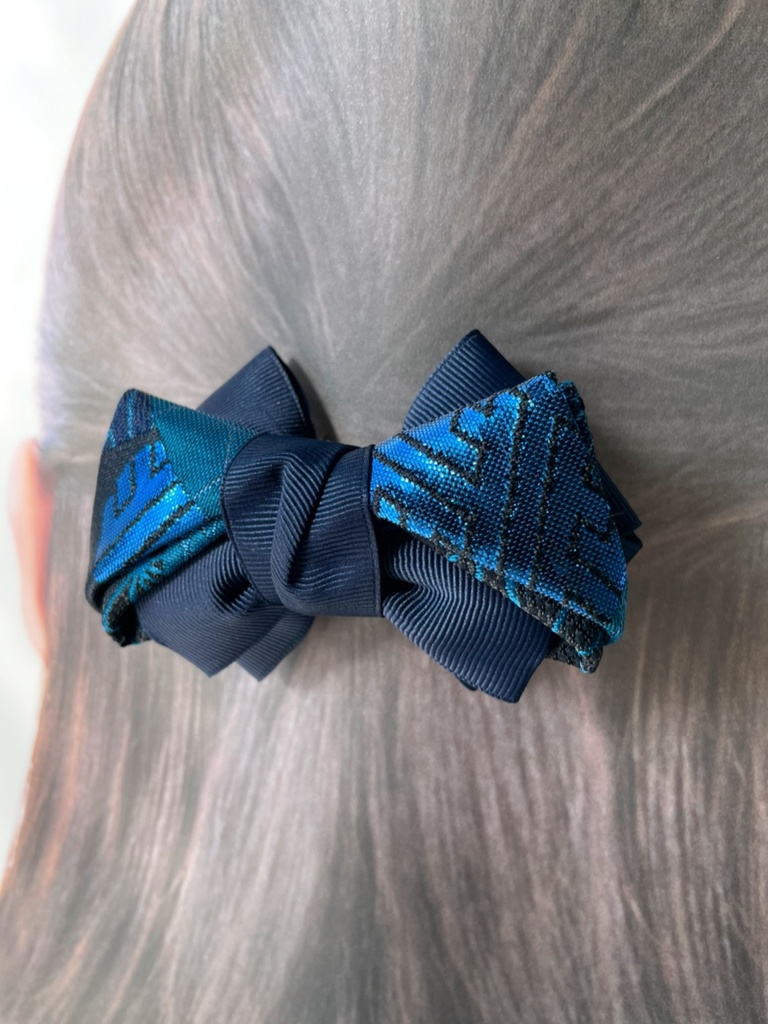 【剣が刻】金襴バレッタ…『鶴間大吉』