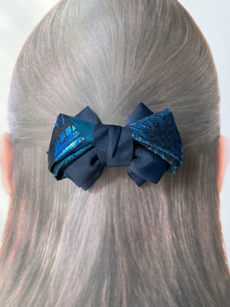 【剣が刻】金襴バレッタ…『鶴間大吉』