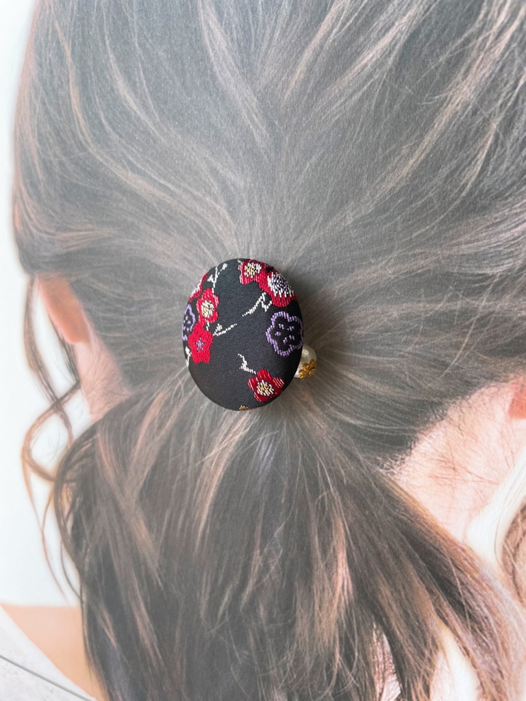 【剣が刻】金襴ヘアゴム…『珠』