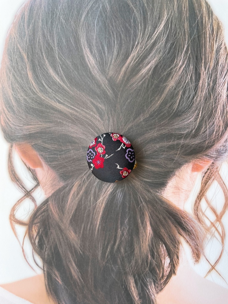 【剣が刻】金襴ヘアゴム…『珠』