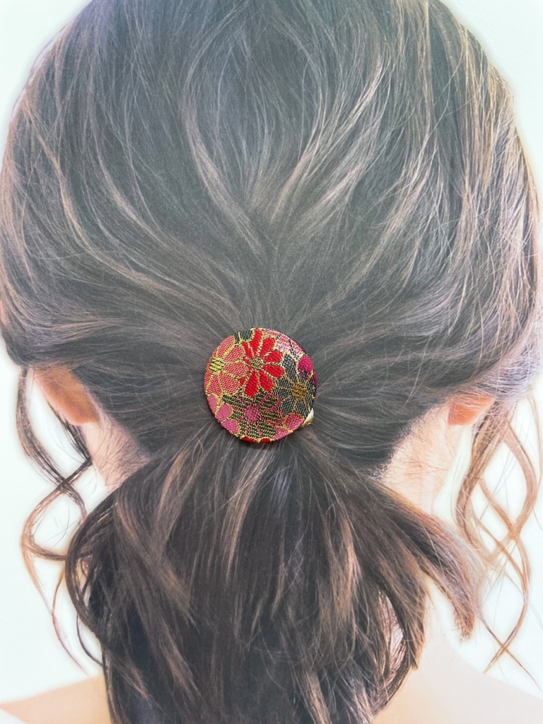 【剣が刻】金襴ヘアゴム…『狗牙丸』