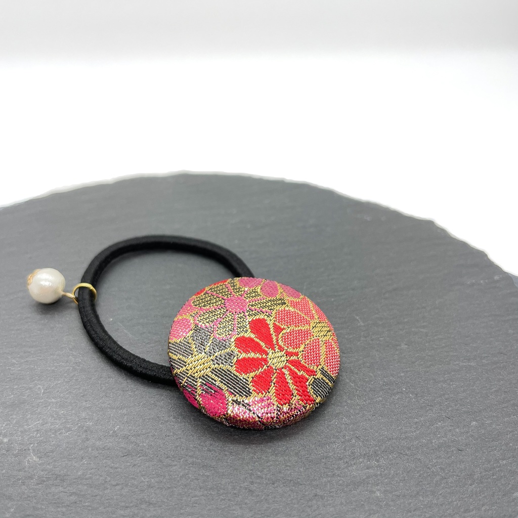 【剣が刻】金襴ヘアゴム…『狗牙丸』