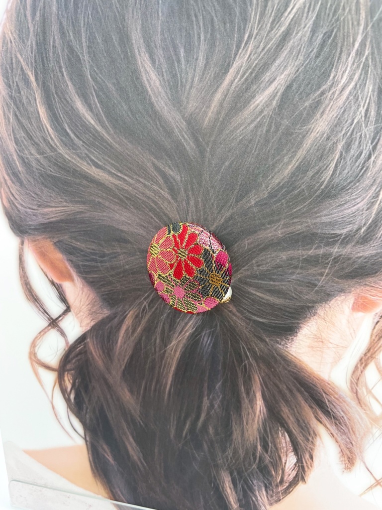 【剣が刻】金襴ヘアゴム…『狗牙丸』