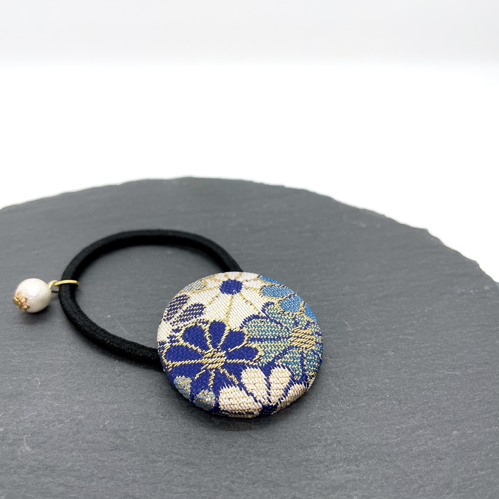 【剣が刻】金襴ヘアゴム…『浪』