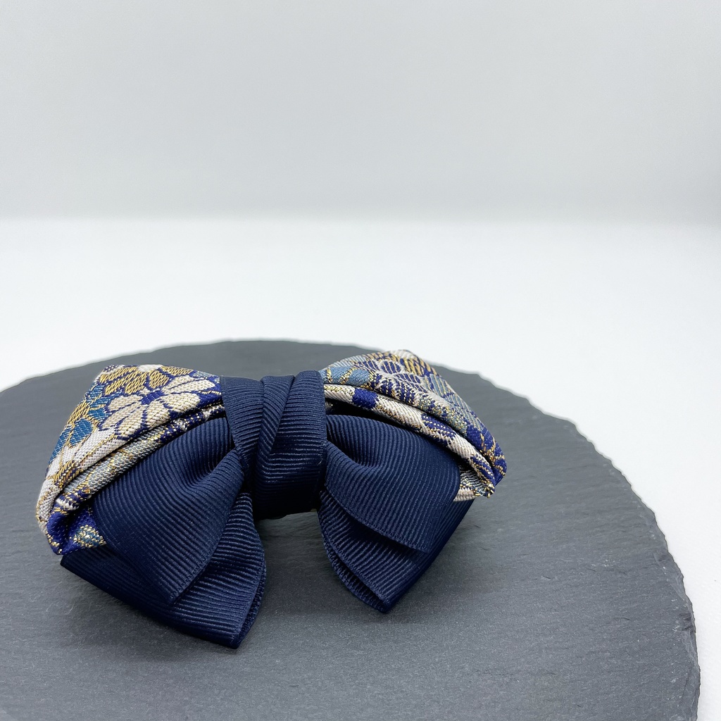 【剣が刻】金襴バレッタ…『浪』