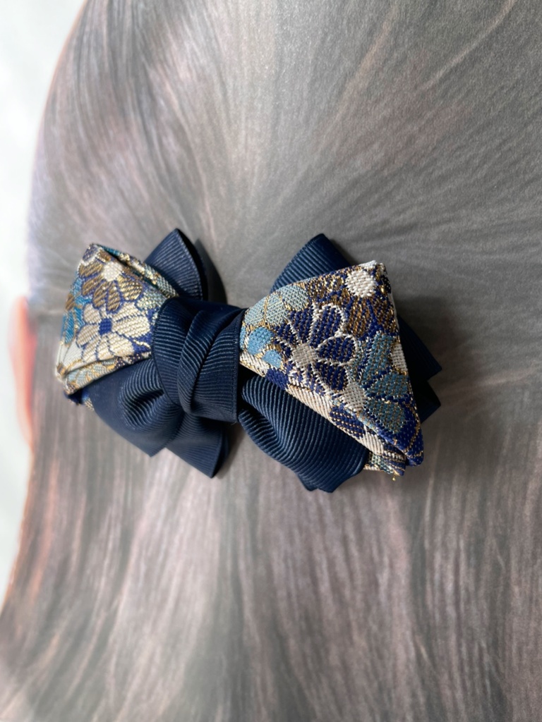 【剣が刻】金襴バレッタ…『浪』