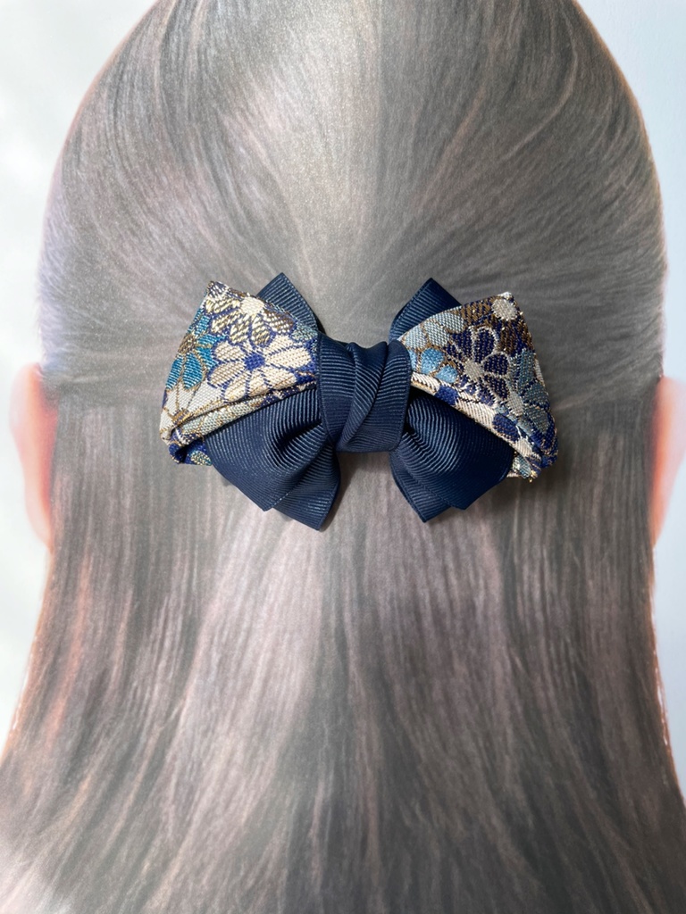 【剣が刻】金襴バレッタ…『浪』