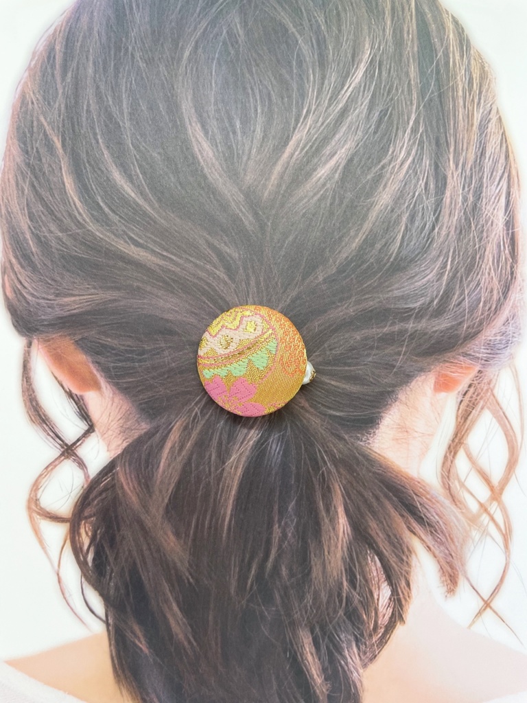 【剣が刻】金襴ヘアゴム…『日鞠』