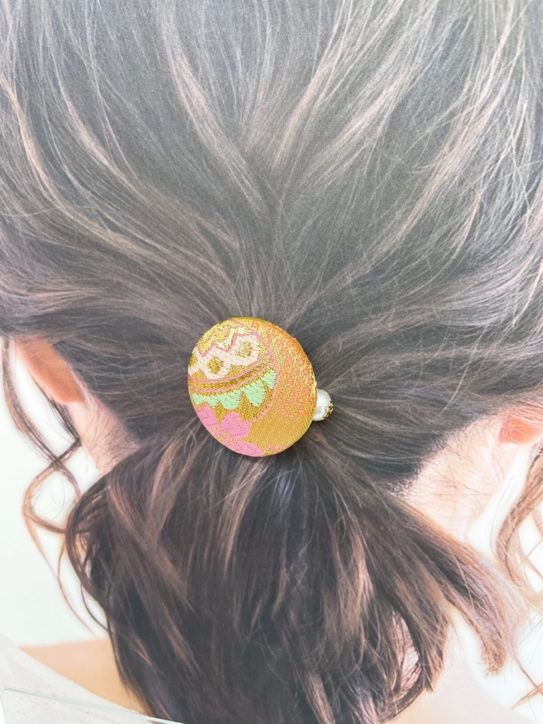 【剣が刻】金襴ヘアゴム…『日鞠』