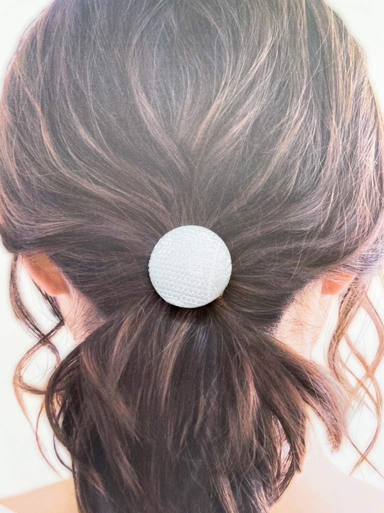 【剣が刻】金襴ヘアゴム…『萩嵐雪』