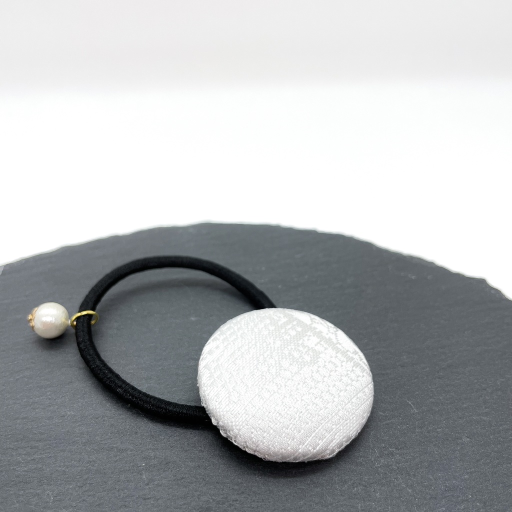 【剣が刻】金襴ヘアゴム…『萩嵐雪』