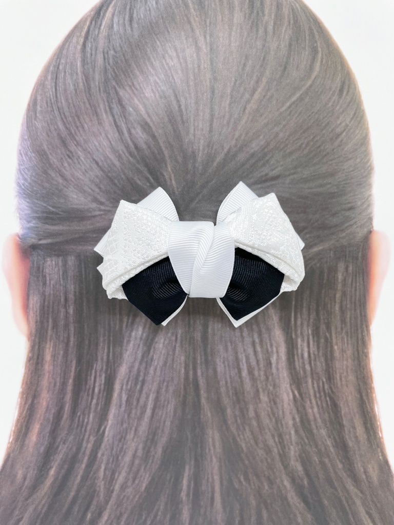 【剣が刻】金襴バレッタ…『萩嵐雪』