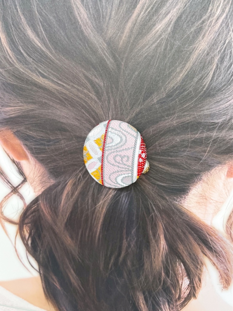 【剣が刻】金襴ヘアゴム…『飯綱』